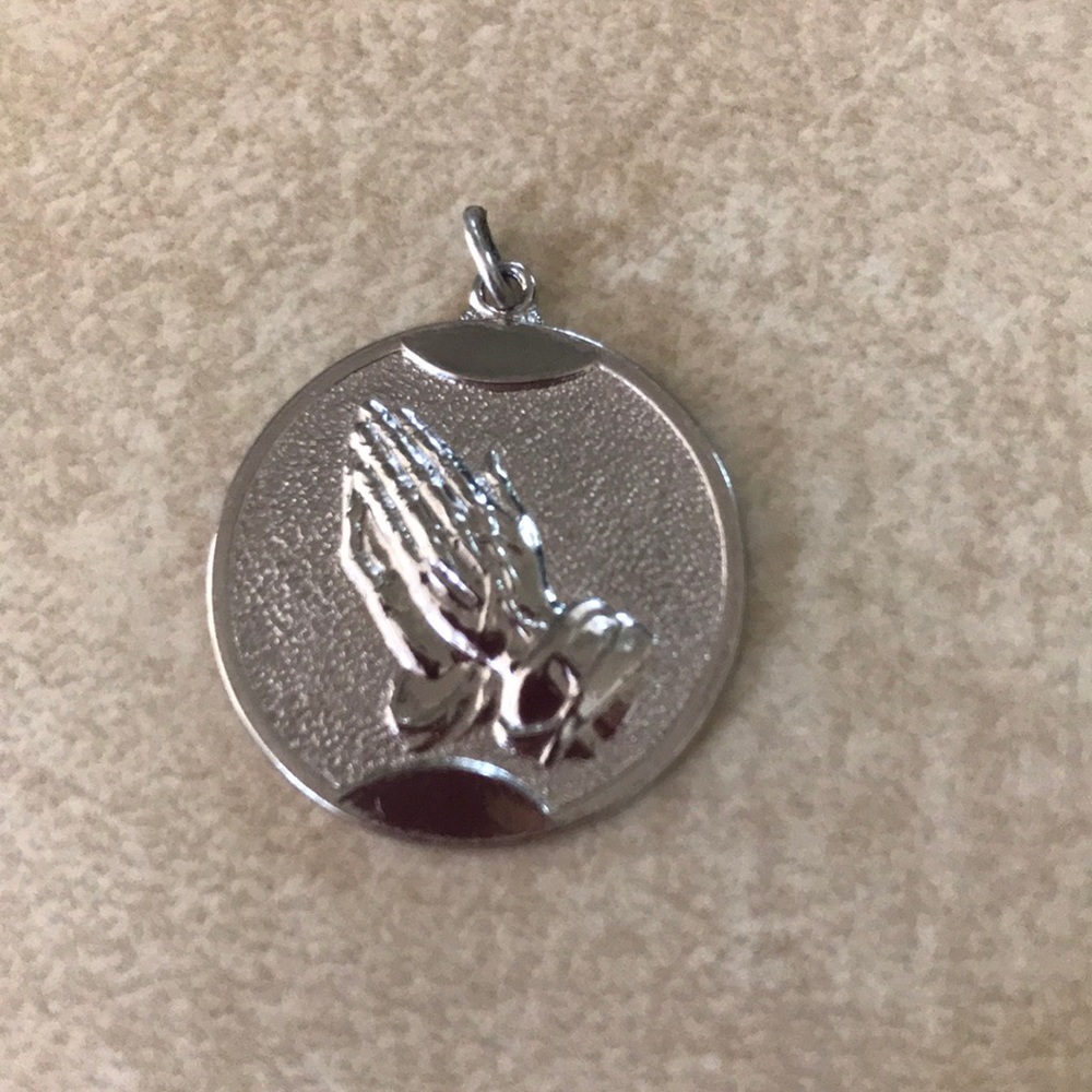 Serenity prayer Sterling silver pendant charm